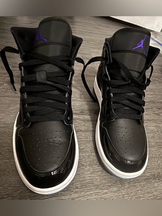 Jordan Other - Jordan Black and Purple High-Top Sneakers